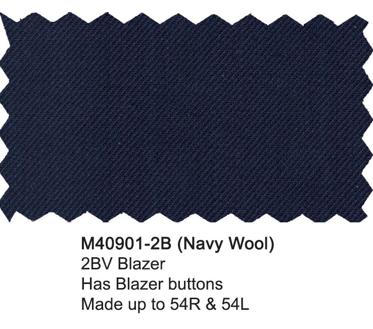 M40901-2B-Mantoni Wool Jacket- Solid Navy