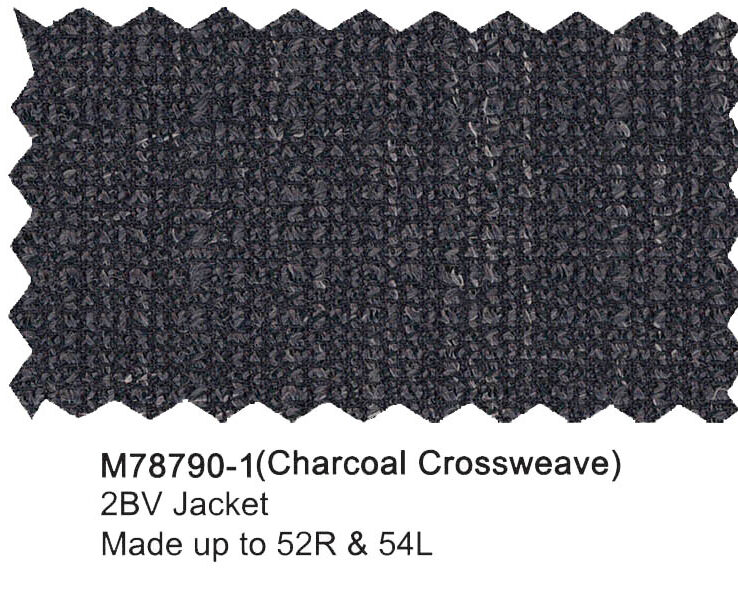 M78790-1-Mantoni Wool Jacket-Charcoal Crossweave