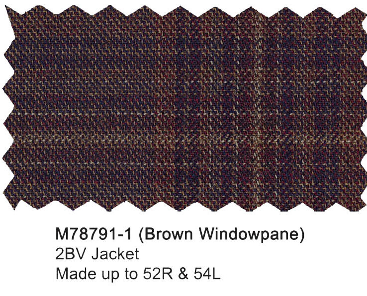 M78791-1-Mantoni Wool Jacket-Brown Windowpane