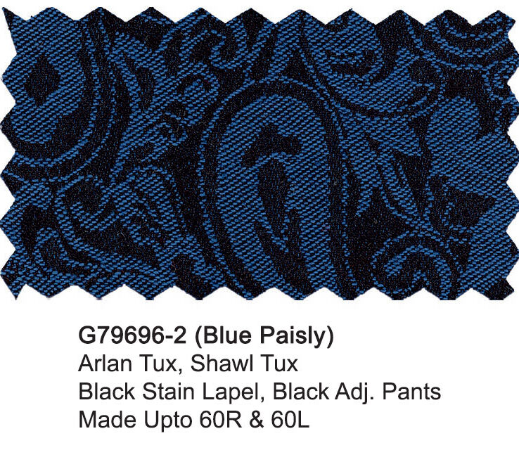 G79696-2-Girogio Fiorelli Tuxedo-Blue Paisly