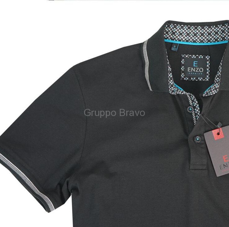 Enzo Polo Shirt-E101-Black