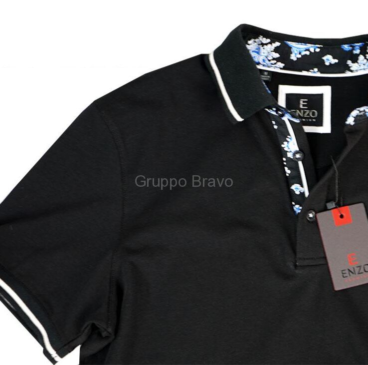Enzo Polo Shirt-E104-Black