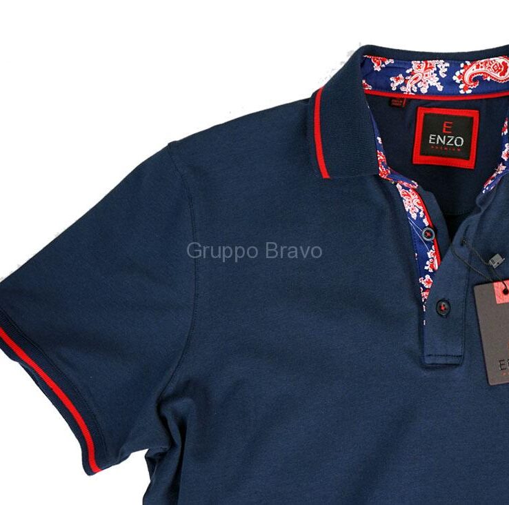 Enzo Polo Shirt-E104-Navy