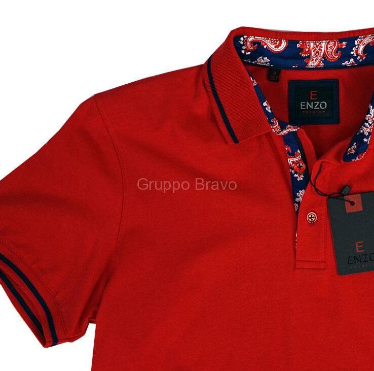 Enzo Polo Shirt-E104-Red