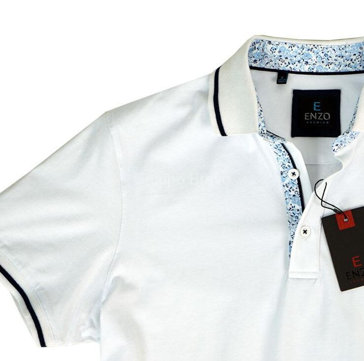 Enzo Polo Shirt-E104-White