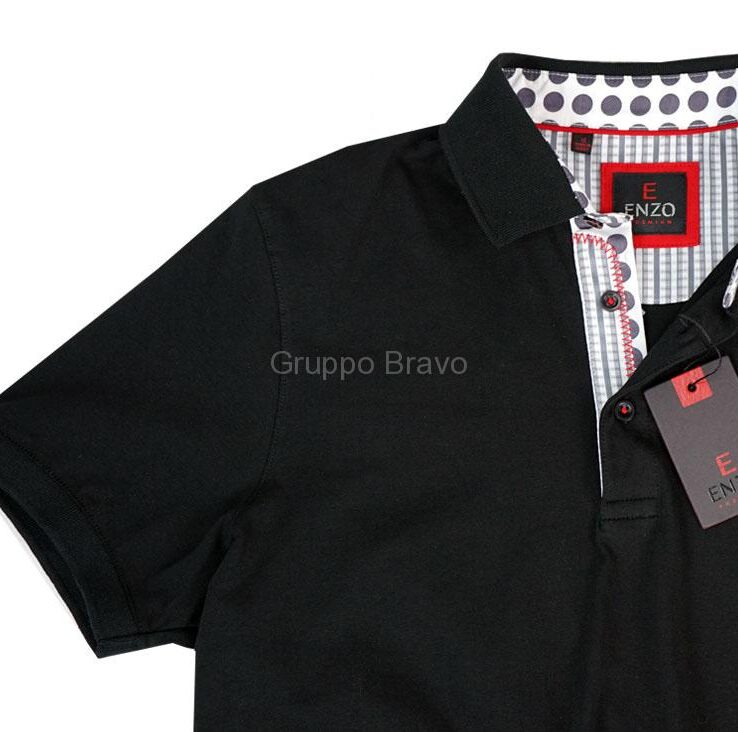 Enzo Polo Shirt-E105-Black