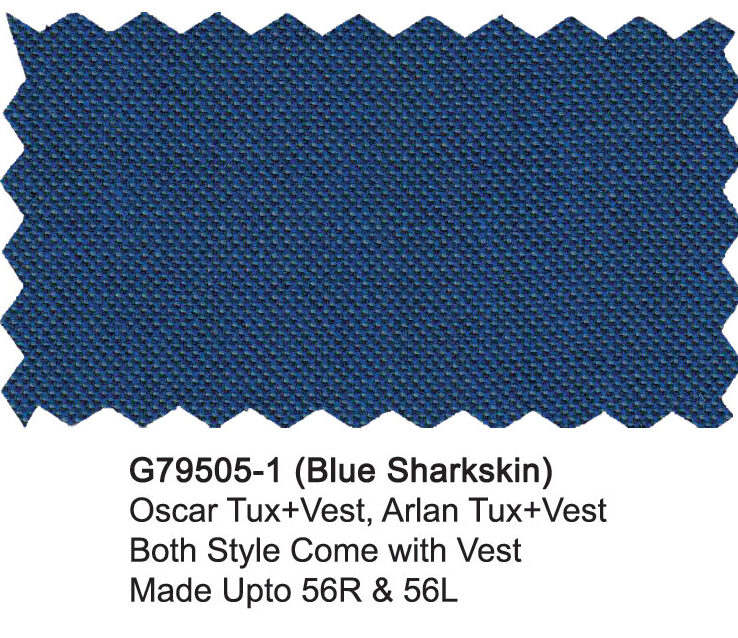 G79505-1-Giorgio Fiorelli Tuxedo-Blue Sharkskin