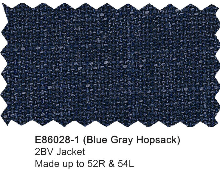 E86028-1-Enzo Wool Jacket-Blue Gray Hopsack