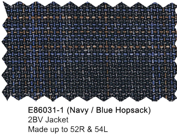 E86031-1-Enzo Wool Jacket-Navy Blue Hopsack