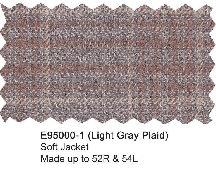 E95000-1-Enzo Soft Jacket-Lt. Gray Plaid