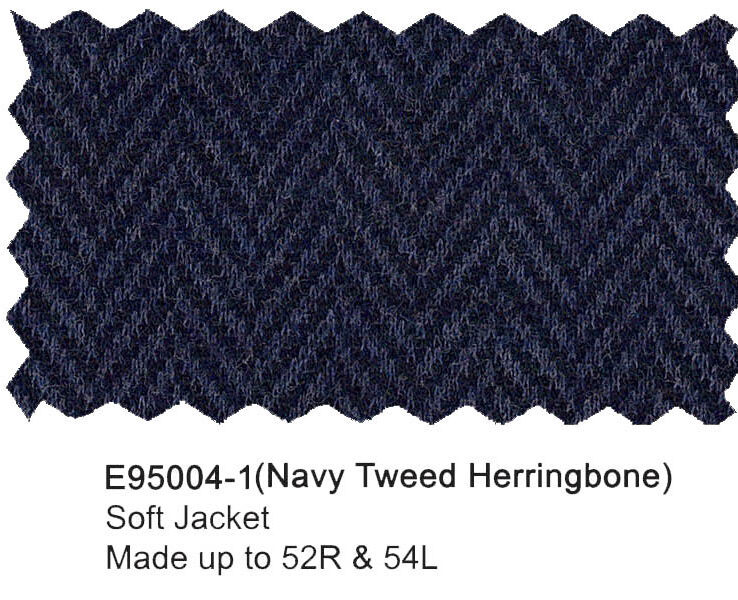 E95004-1-Enzo Soft Jacket-Navy Herringbone