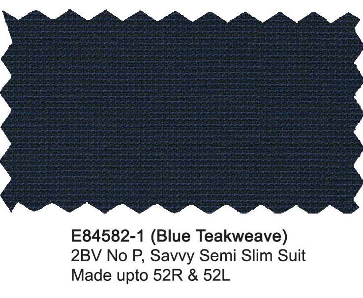 E84582-1-Enzo Suit-Blue Teakweave