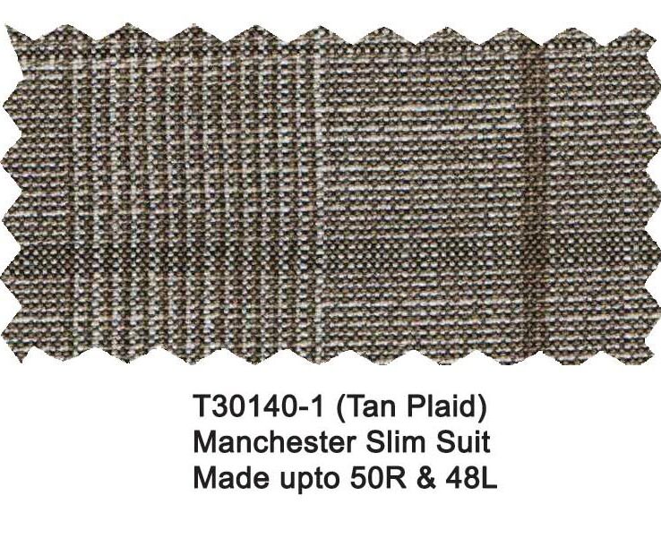 T30140-1-Manchester & Tailor Suit-Tan Plaid