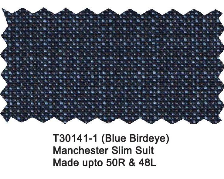 T30141-1-Manchester & Tailor Suit-Blue Birdseye