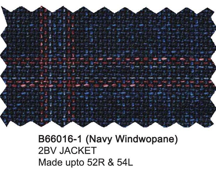 B66016-1-Bertolini Jacket-Navy Windowpane
