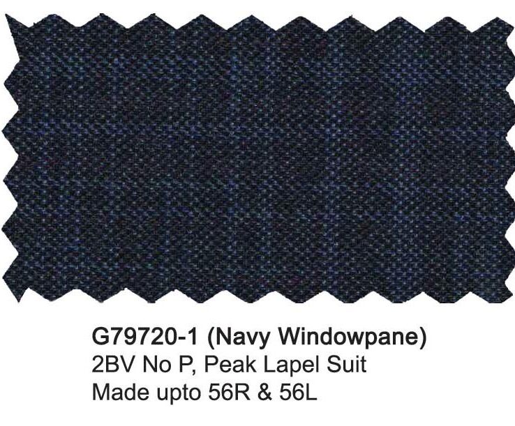 G79720-1-Giorgio Fiorelli Suit-Navy Windowpane