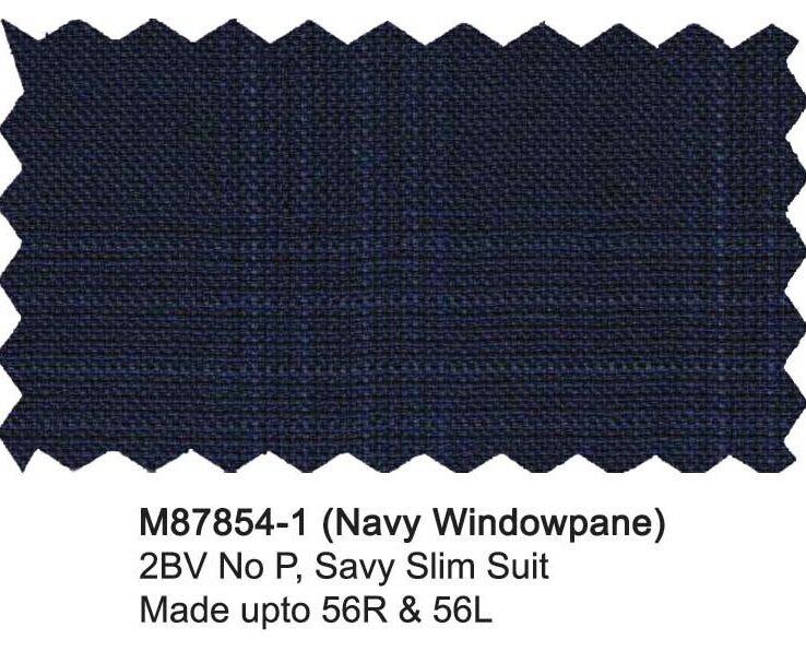 M87854-1-Mantoni Suit-Navy Windowpane
