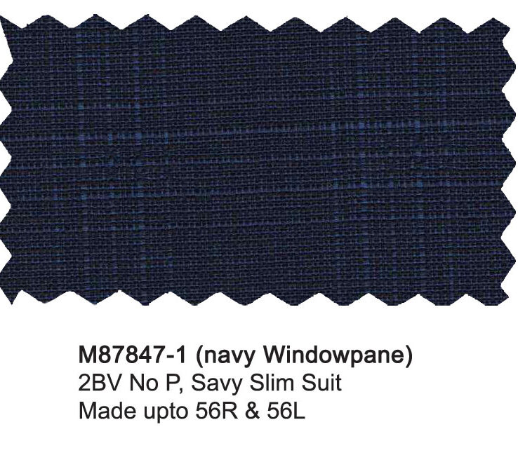 M87847-1-Mantoni Suit-Navy Windowpane