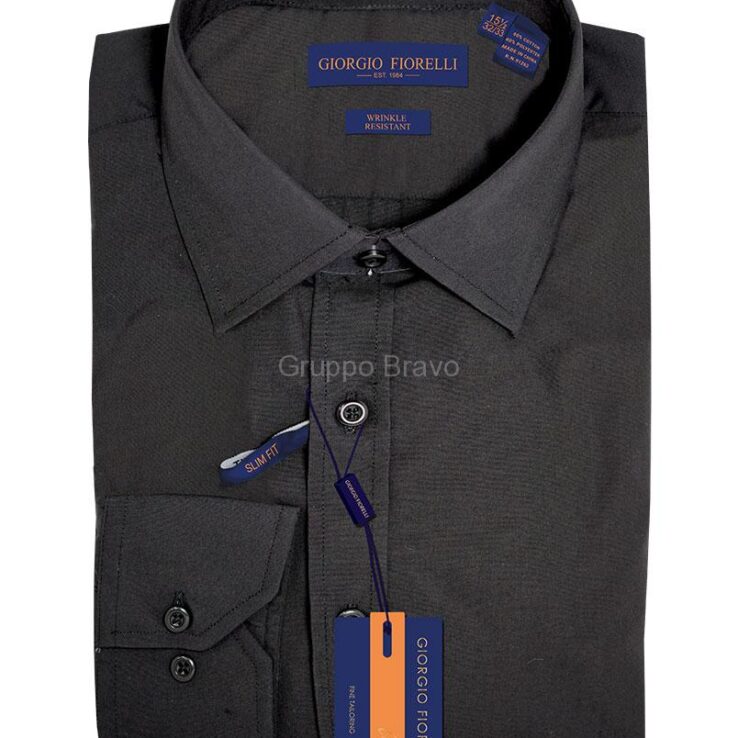 Giorgio Fiorelli Dress Shirts-G26000-6-Black