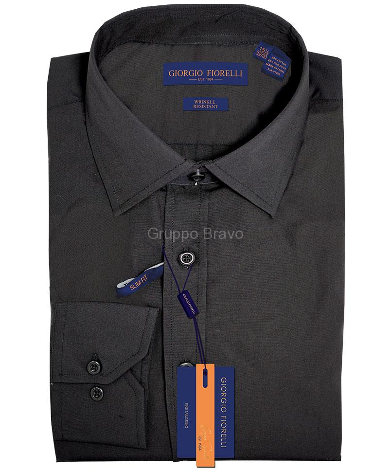 Giorgio Fiorelli Dress Shirts-G26000-6-Black
