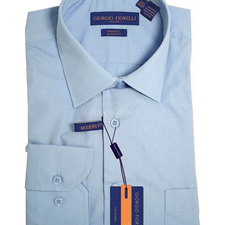 Giorgio Fiorelli Dress Shirts-G26000-8-Blue