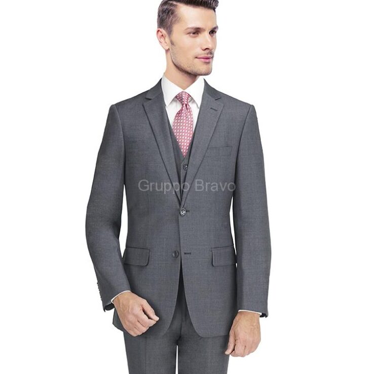 B66051-1A-Bertolini Suit-Solid Gray