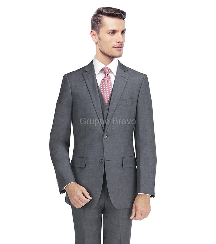 G49412-2-Giorgio Fiorelli Suit-Medium Gray