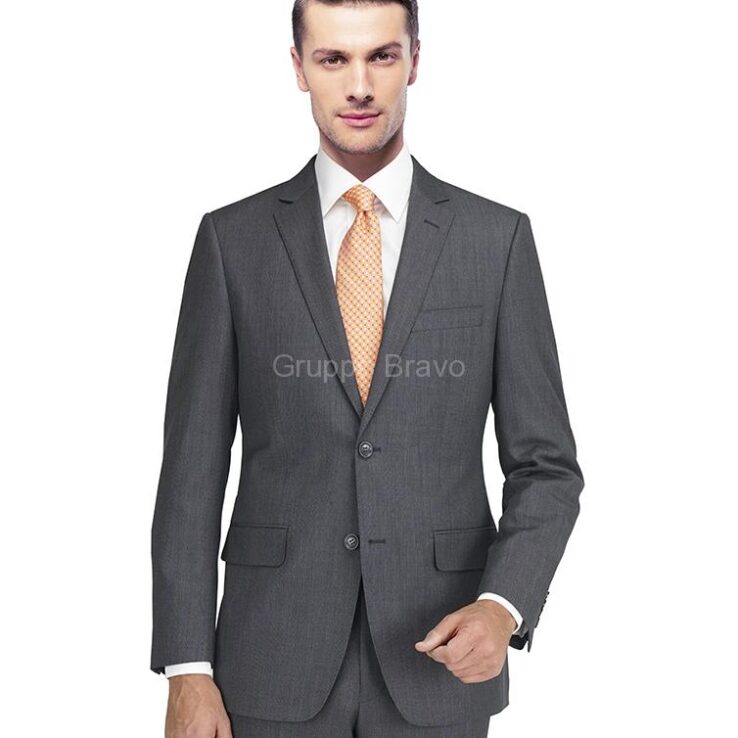 C67901-3-Carlo Lusso Suit-Charcoal Gray