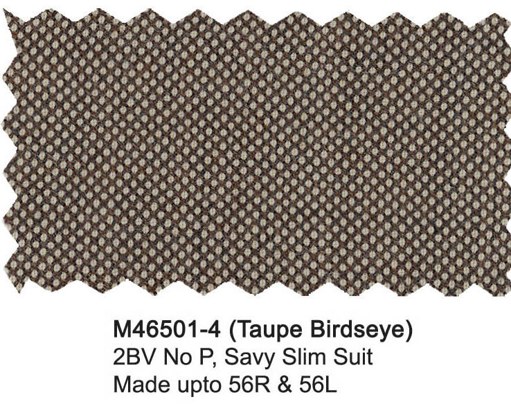 M46501-4-Mantoni Suit-Taupe Birdseye
