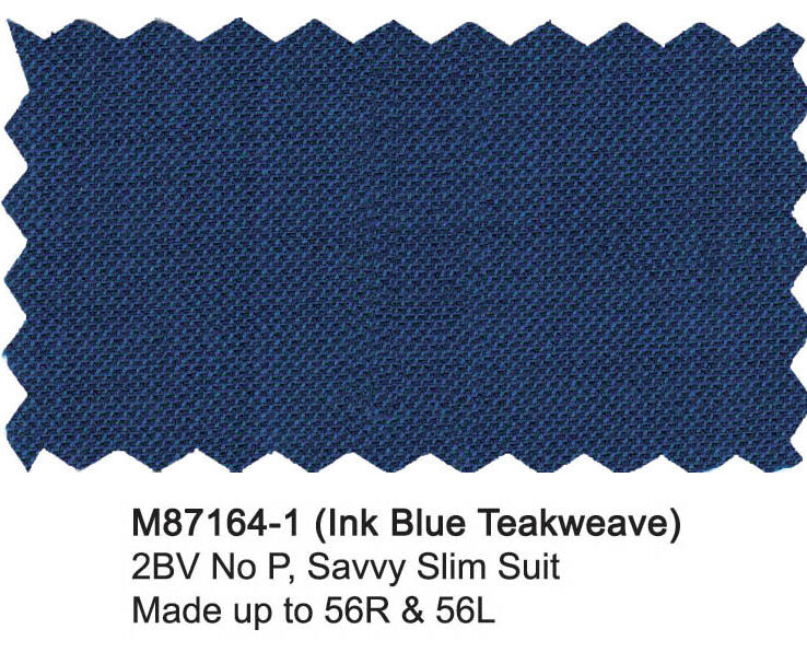 M87164-1-Mantoni Suit-Ink Blue Teakweave