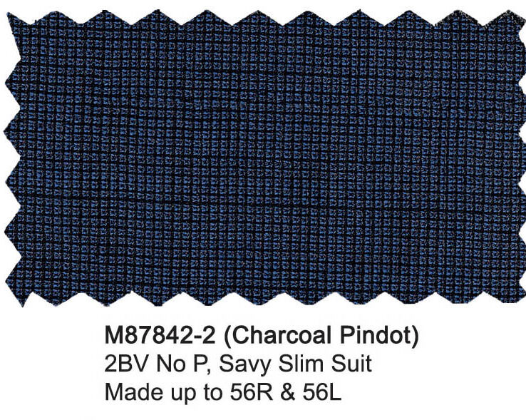 M87842-2-Mantoni Suit-Navy Pindot
