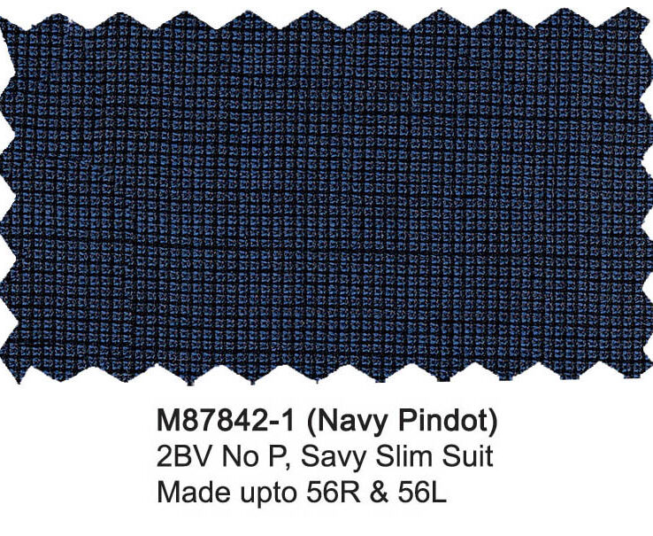 M87848-1-Mantoni Suit-Blue Crossweave