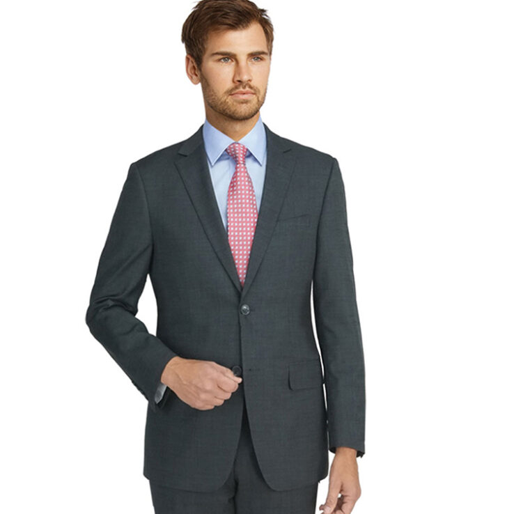 MS4000-3-Mantoni Stretch Suit-Gray Stretch
