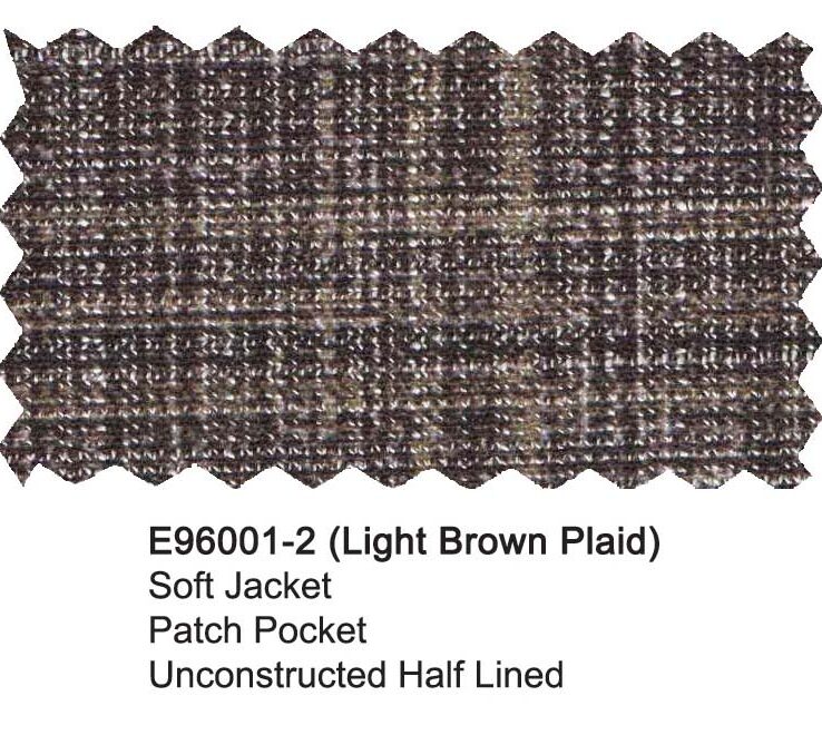 E96001-2-Enzo Microfiber Soft Jacket-Lt. Brown Plaid