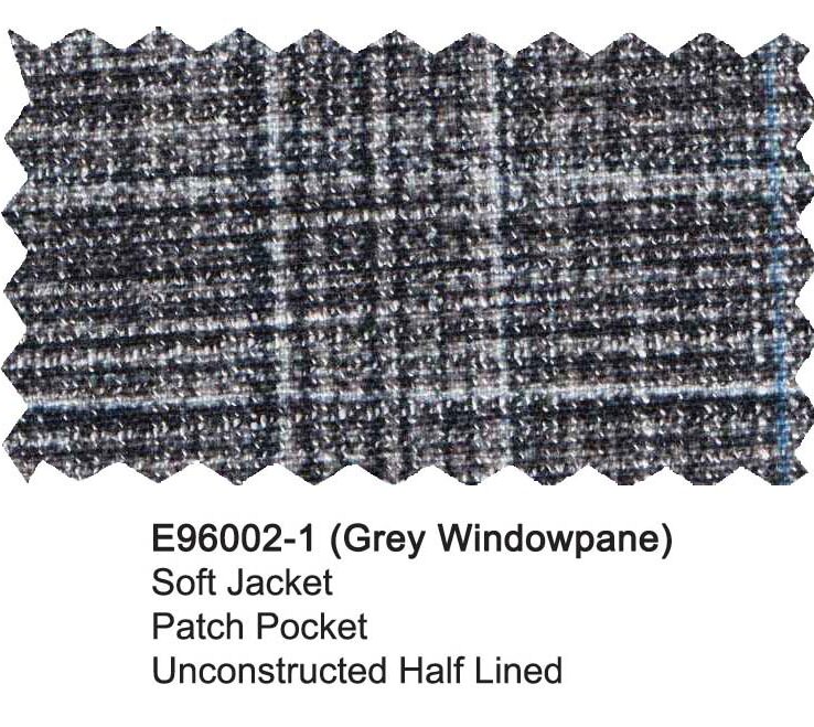 E96002-1-Enzo Microfiber Soft Jacket-Gray Windowpane
