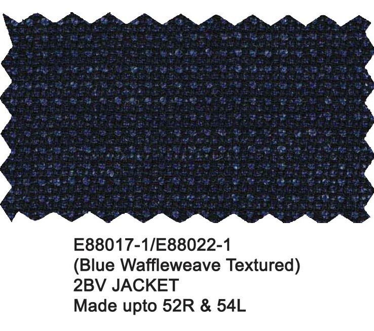 E88017-1/E88022-1-Enzo Wool Jacket-Blue Waffleweave Textured