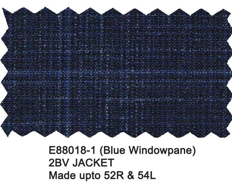 E88018-1-Enzo Wool Jacket-Blue Windowpane