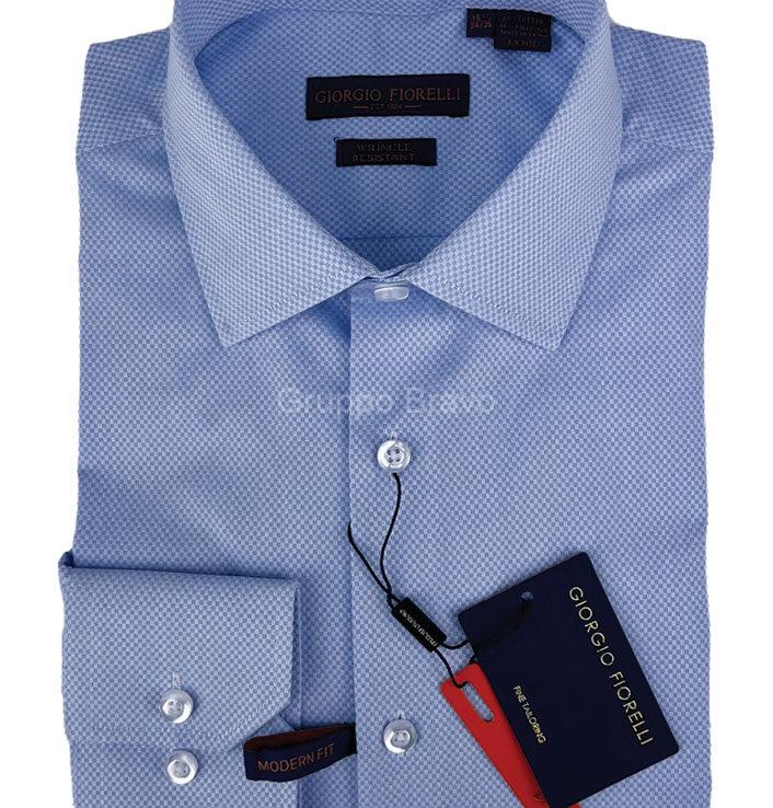 Giorgio Fiorelli Dress Shirts-G26005-1-Blue Pattern