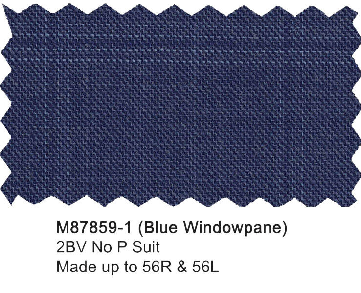 M87859-1-Mantoni Suit-Blue Windowpane