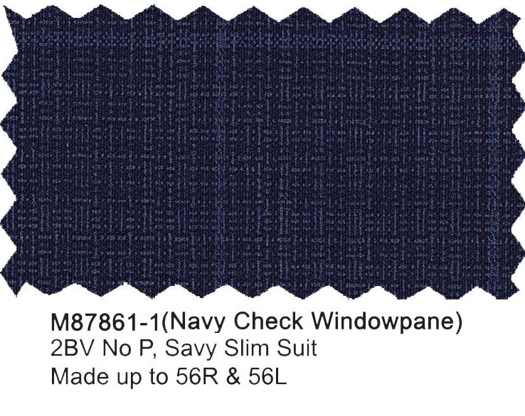 M87861-1-Mantoni Suit-Navy Check Windowpane