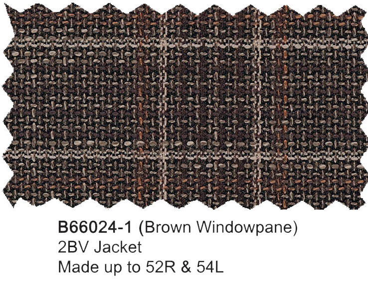 B66024-1-Bertolini Jacket-Brown Windowpane