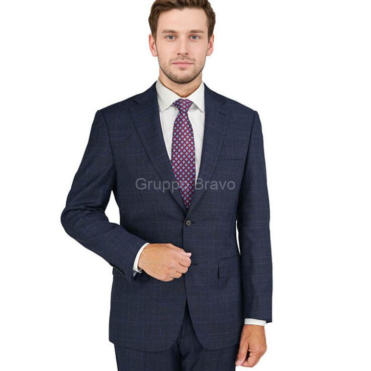 E84590-1-Enzo Suit-Navy Windowpane