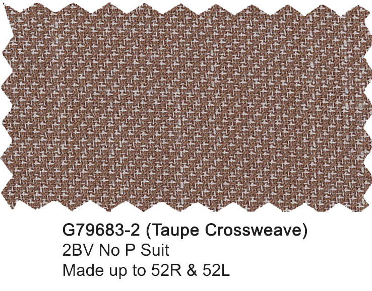 G79683-2-Giorgio Fiorelli Suit-Taupe Crossweave