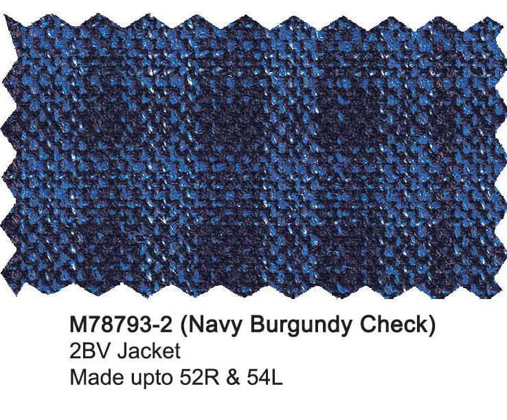 M78793-2-Mantoni Wool Jacket-Navy Burgundy Check