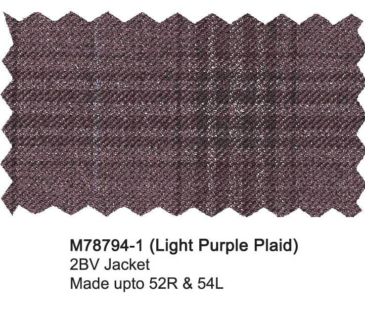 M78794-1-Mantoni Wool Jacket-Light Purple Plaid