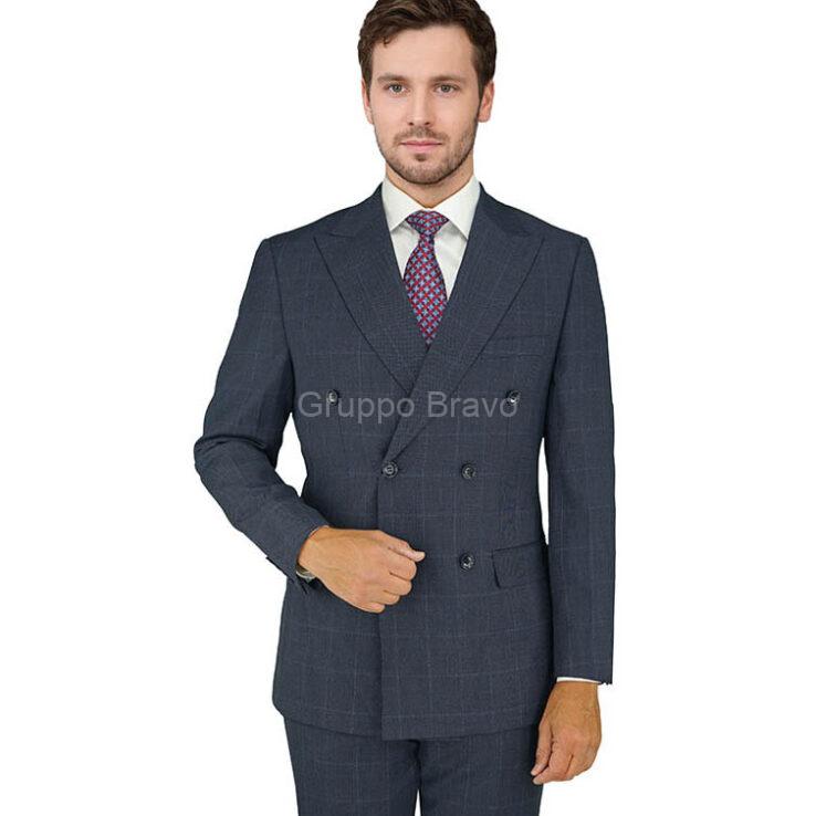 M87857-1-Mantoni Suit-Navy Birdseye Windowpane