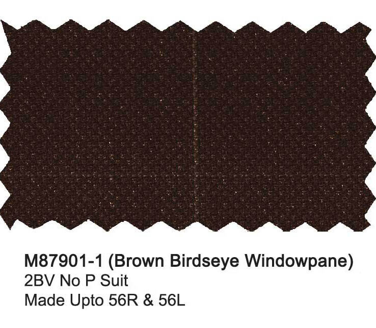 M87901-1-Mantoni Suit-Brown Birdseye Windowpane