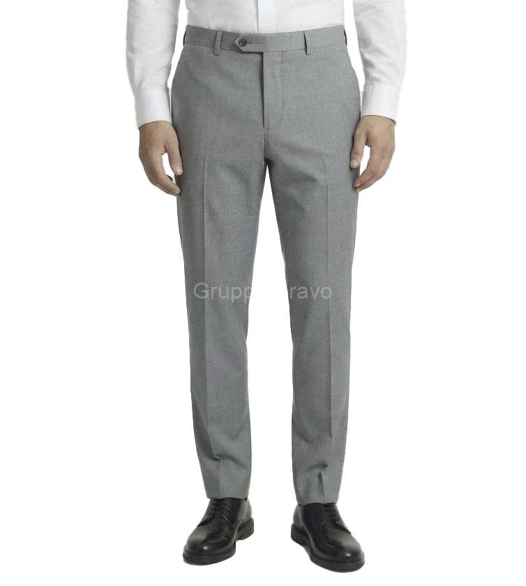 E59663-4-Enzo Pants-Solid Light Gray - Image 2