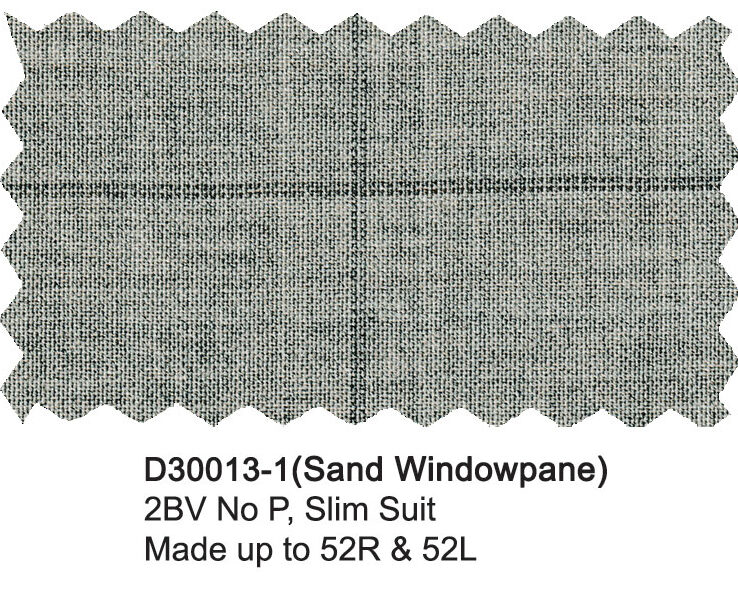 D300013-1-Drayscott Suit-Sand Windowpane