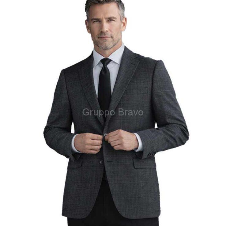 D30033-2-Drayscott Jacket-Gray Taupe Windowpane